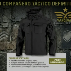 Campera Táctica Shark Multicam Softshell Profesional Outdoor