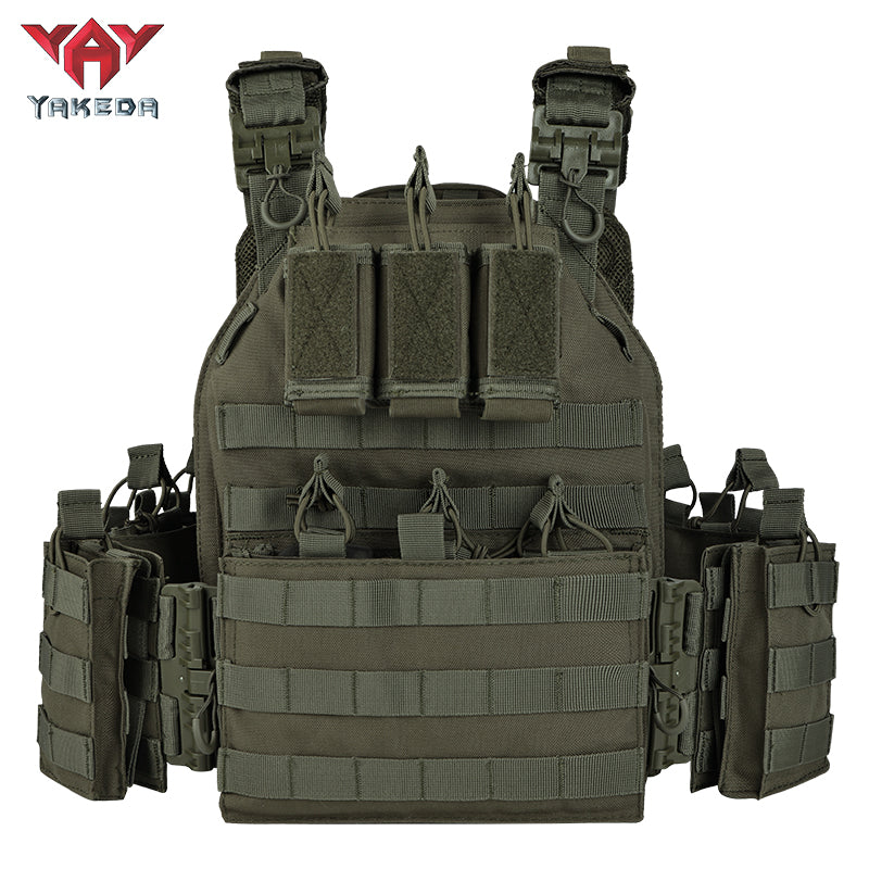 Yakeda Chaleco Porta Placa Vt 6026-1 Verde
