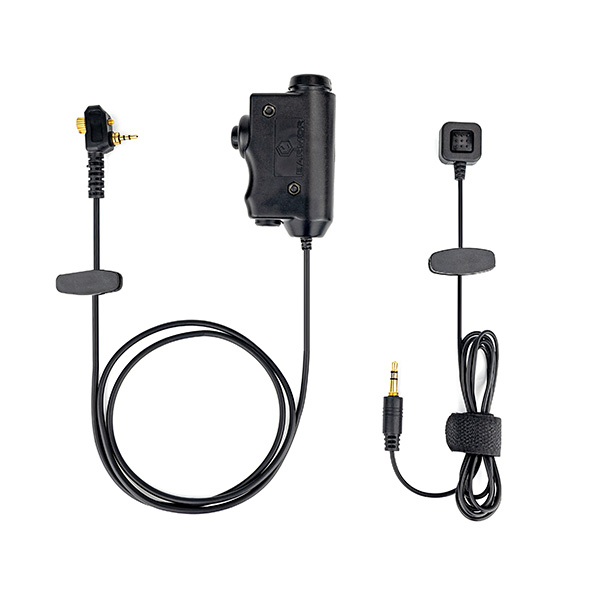 Earmor PTT M52 Mod Kenwood Negro